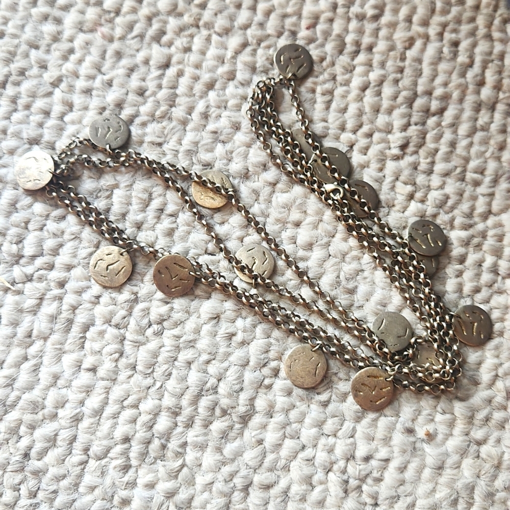 Gold coin necklace (costume)